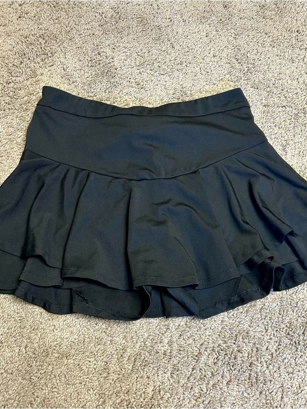 Women’s Black Ruffle Skort